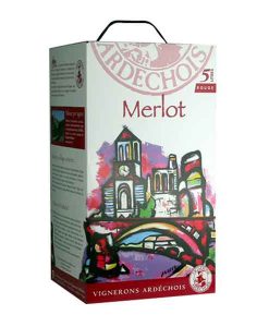 Rượu vang bịch Pháp Ardechois Merlot 5 lít