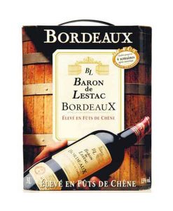 Rượu vang bịch Pháp Bordeaux de Lestac 3 lít