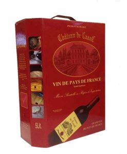 Rượu vang bịch Pháp 3 lít Vin de pay de France