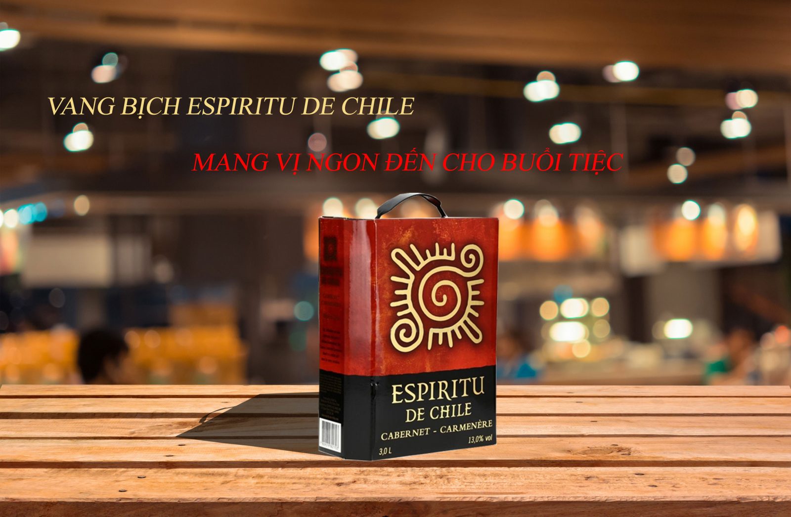 Rượu Vang Chile Bịch 3 lít Espiritu de Chile 