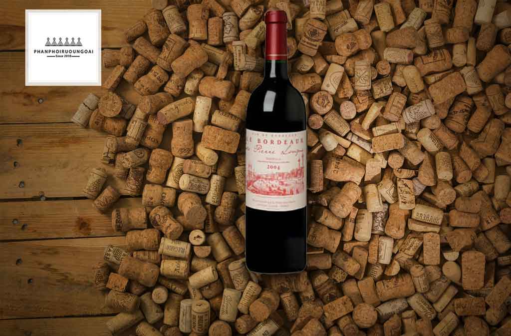 rượu vang pháp giá rẻ Rượu vang Pháp giá rẻ Bordeaux de Pierre Longue và nút chai