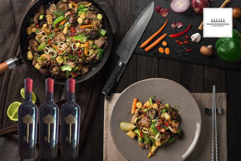 Rượu vang ý Segreto và các món xào Rượu vang Ý giá rẻ Segreto Puglia chất lượng cao
